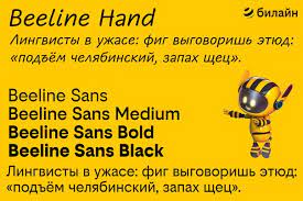 Przykładowa czcionka Beeline Sans #1